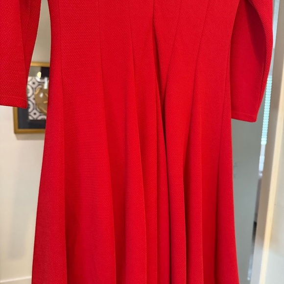 Anthro Sunday in Brooklyn Crosstown Dress 3/4" Sleeve Red Mini Dress M Classic - Picture 16 of 16